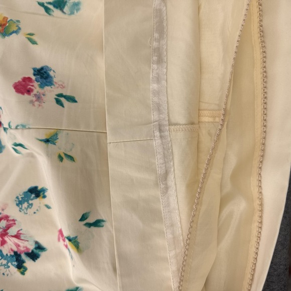 Maeve Anthropologie Dress Womens 4 Ivory Floral Sleeveless Lined Fit & Flare - Picture 11 of 12